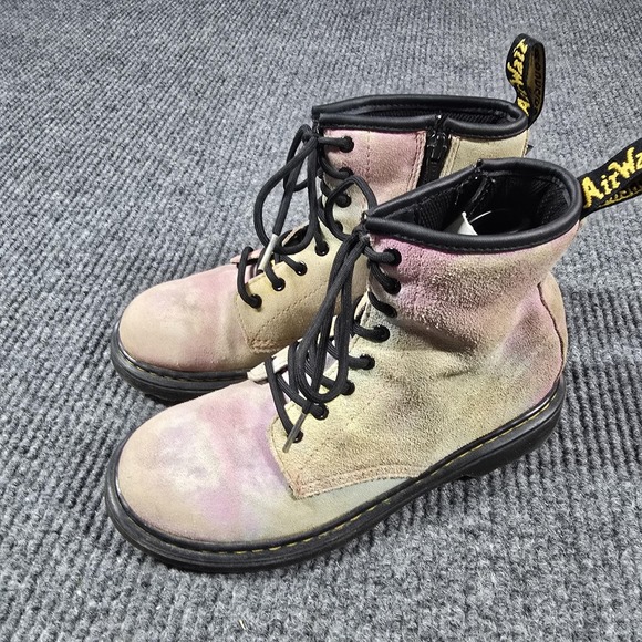 Dr. Martens 1460 Boots Mens Size 4 Womens 5 Tie Dye‎ Suede Side Zip 8 Eye Combat main image 10